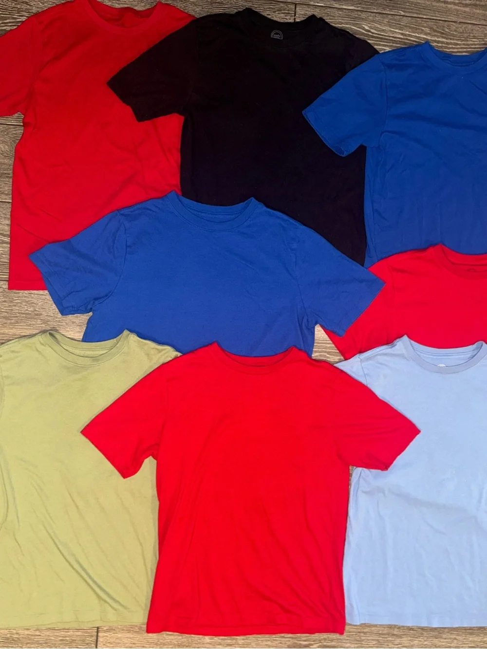 Bundle of 8 boys T-Shirt Mixed solid